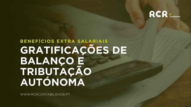 Gratificações Balanço Tributação Autónoma
