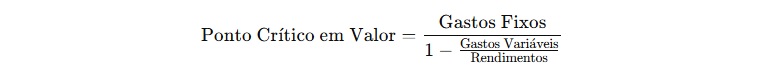 fórmula de Ponto Crítico